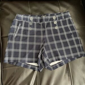 Women’s small navy and white shorts